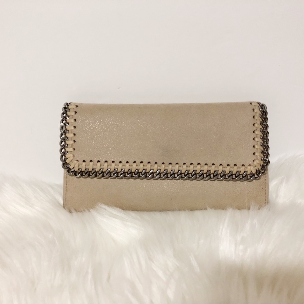 - Authentic Stella McCartney Falabella Beige Long Wallet